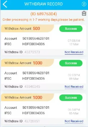 New Rummy Real Cash App Withdraw Proof